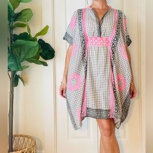 Emerson Fry Rhodolite Organic Cotton Caftan EUC